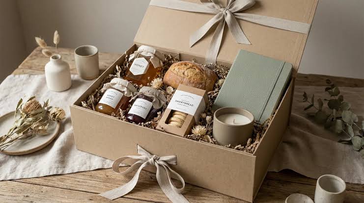 Beautifully wrapped luxury gift boxes